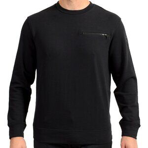 Scuderia Ferrari Men's Blue Organic Cotton Crewneck Sweater Sweatshirt